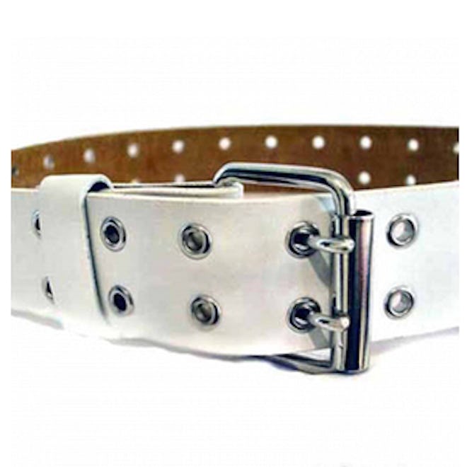 Double Grommet Leather Belt