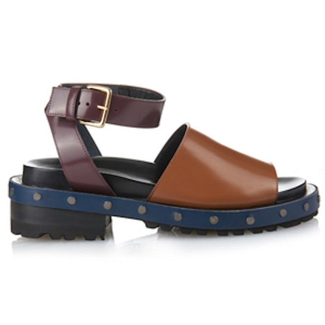 Fousbert Tri-Colour Leather Sandals