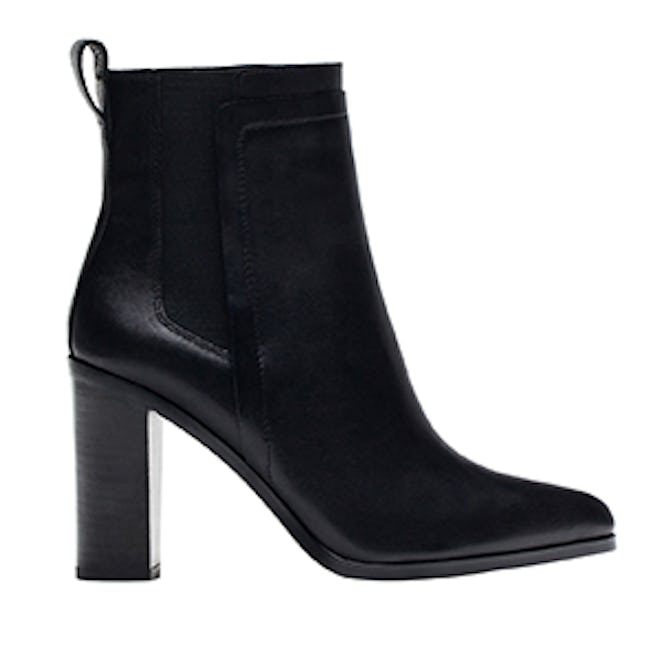 Black Stretch Ankle Boots