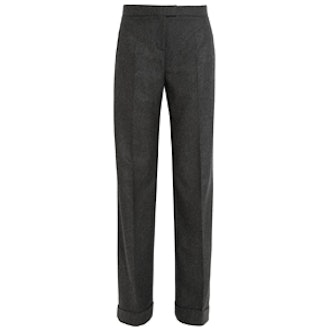 Wool and Cashmere-Blend Wide-Leg Pants