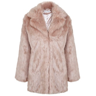 Pink Faux Fur Coat