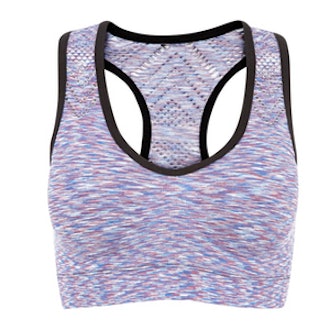 Purple Space Dye Padded Sports Bra