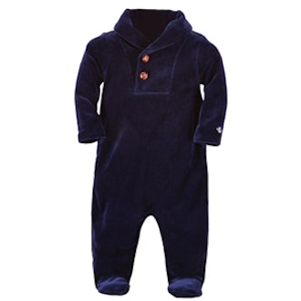 Velour Footed Coverall