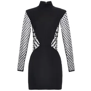 balmain h and m black dress Balmain X H&M, Black velvet dress
