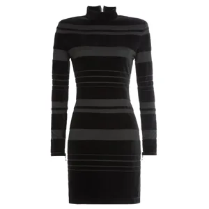 balmain h and m black dress BALMAIN x H&M - Pre-owned viscose dress decorated with pearls (T34)