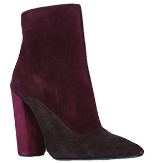 Tricolor Suede Bootie