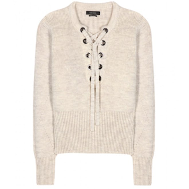 Charley Lace Up Sweater