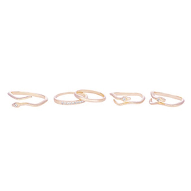 Warner Ring Set in Rose Gold