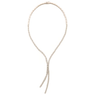 Round CZ Lariat Necklace