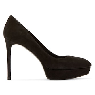 Suede Janis Platform Pumps