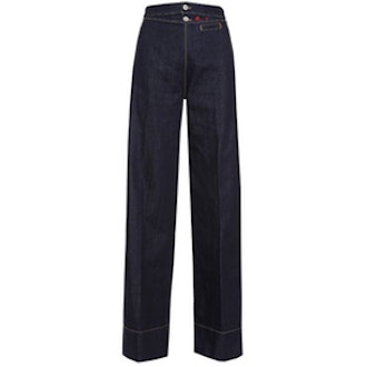 Anglomania Vader Wide-Leg Pleated Jeans