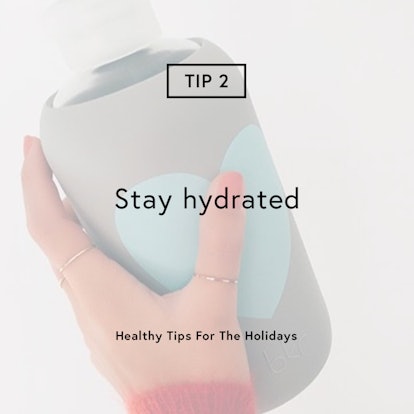 "TIP 2 Stay hydrated" text sign