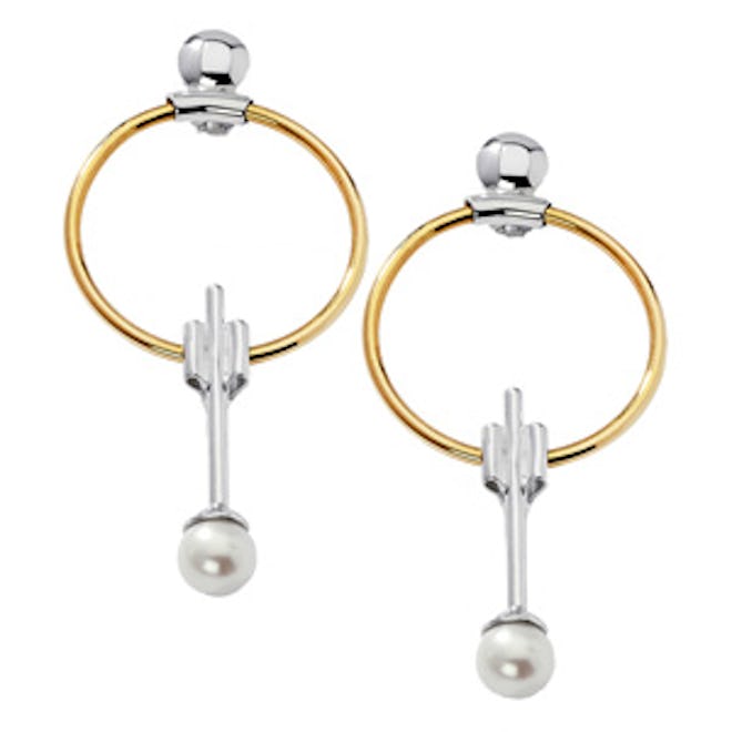 Swinging Pearl Earrings