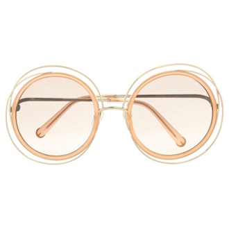 Carlina Round-Frame Sunglasses