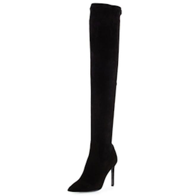 Besot Stretch-Suede Over-the-Knee Boot