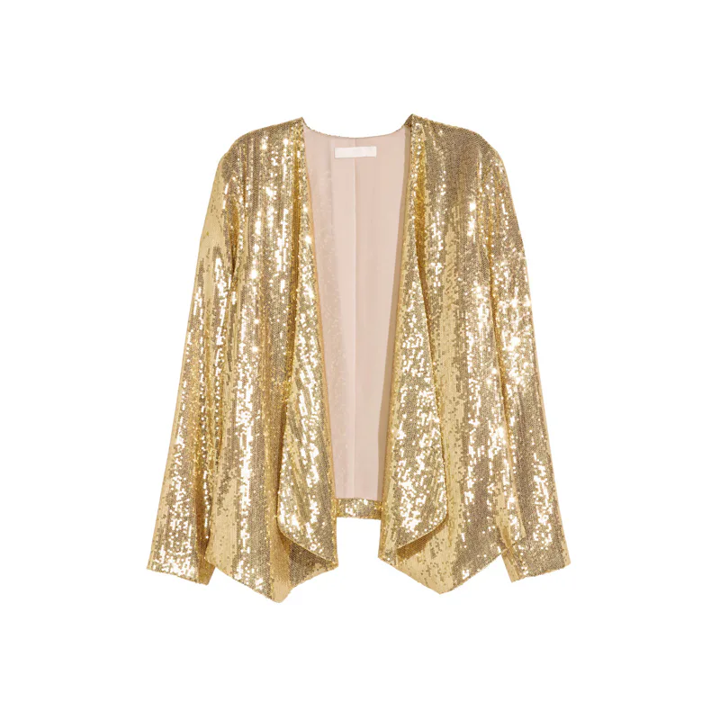 ladies gold sequin jacket