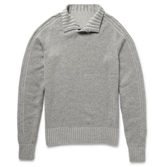 Funnel-Neck Cashmere Sweater