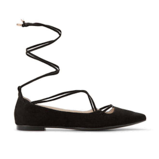 Lace-up Ballerinas