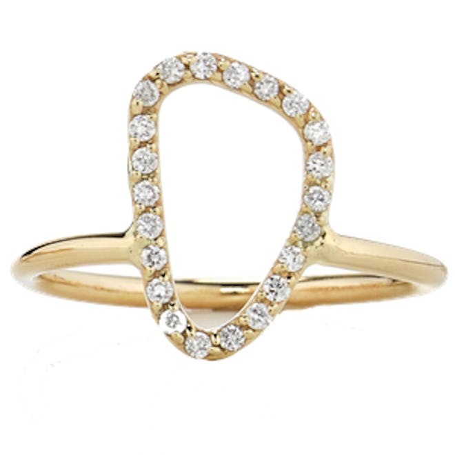 Medium Diamond Organic Ring