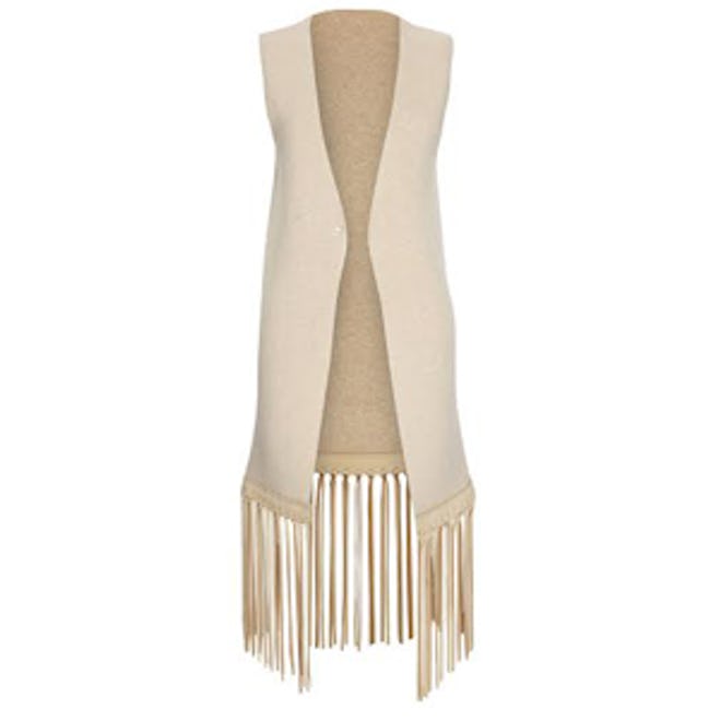 Luxe Vest with Leather Fringe