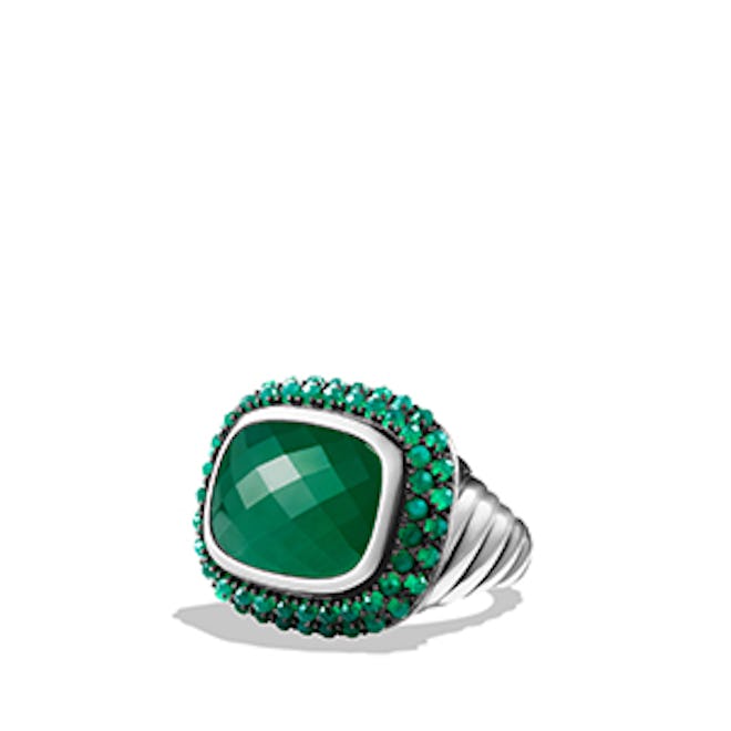 Osetra Ring with Green Onyx