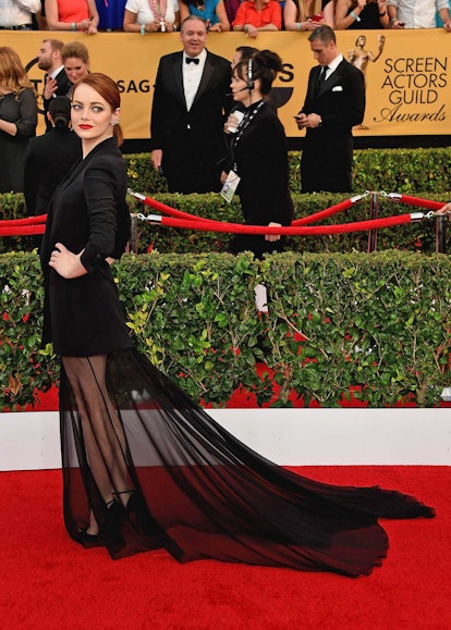 Emma Stone In Thakoon - 2014 Met Gala - Red Carpet Fashion Awards