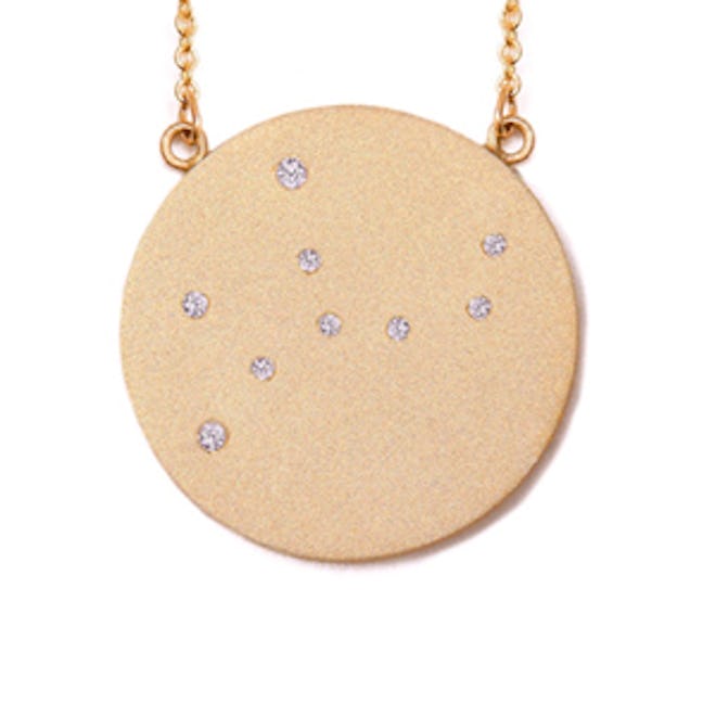Rose Gold Virgo Constellation Necklace