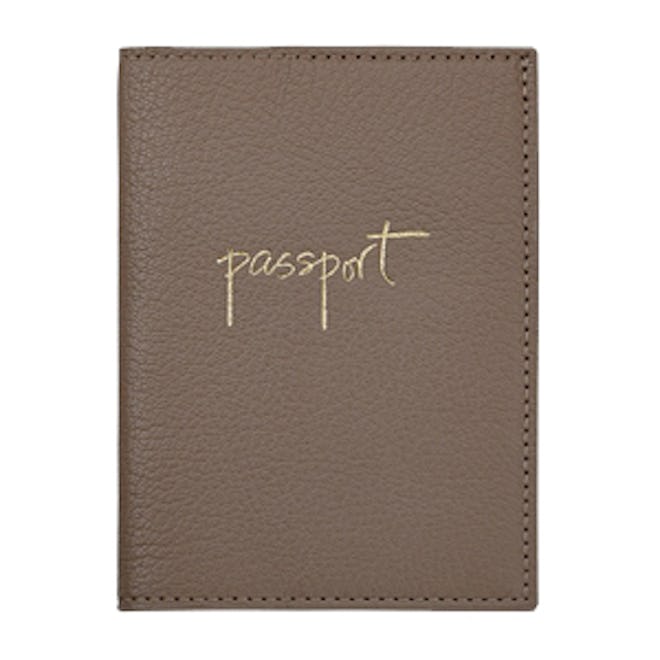 Tan Passport Case