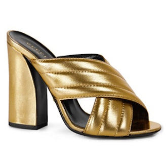 Sylvia Slide Gold Sandals
