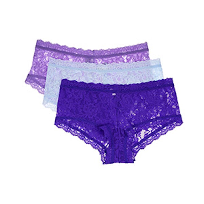 Set of Three Lace Boy Shorts