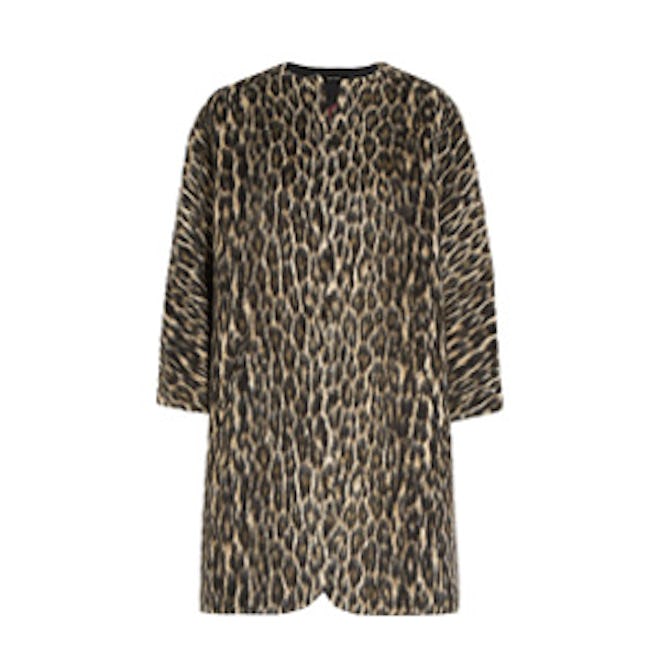 Emmett Brushed Leopard Print Coat