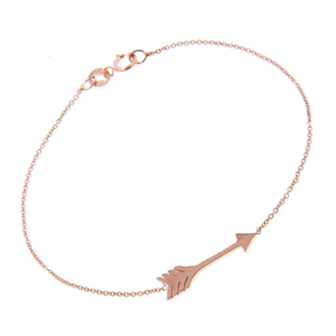 Rose Gold Arrow Chain Bracelet