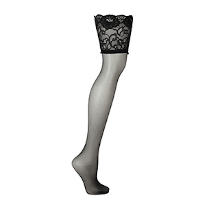 Lace-Trimmed Stay Up Stockings
