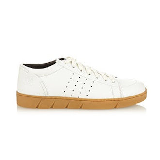 Low‐Top Leather Trainers