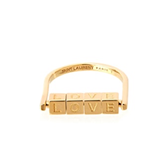 Love Cube Brass Ring