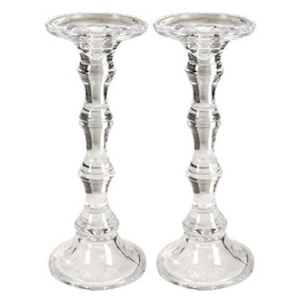 Glass Taper or Pillar Candle Stick