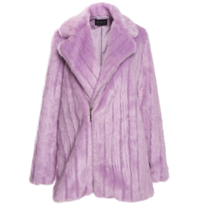 Lilac Faux Fur Coat