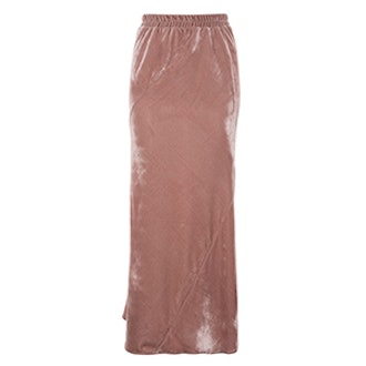 Velvet Fishtail Skirt