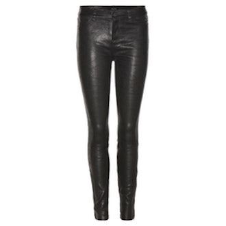 Super Skinny Stretch Leather Trousers
