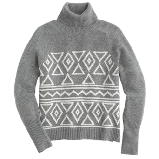 Fair Isle Classic Turtleneck Sweater