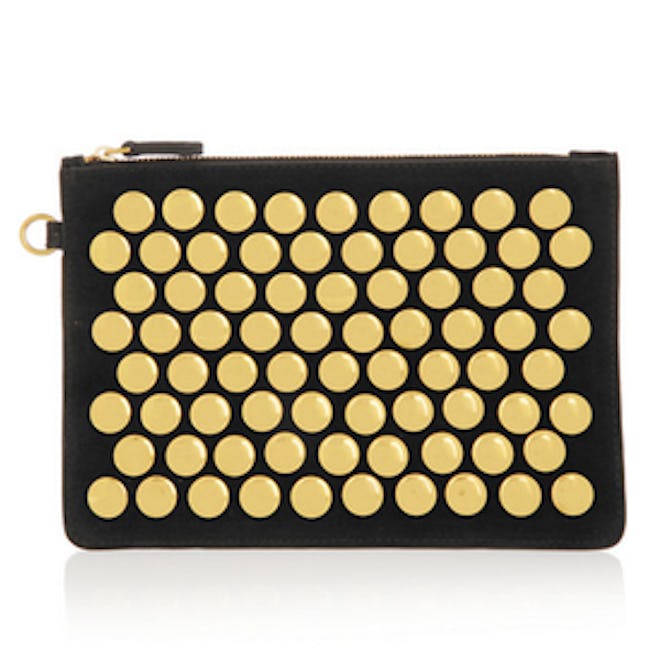 Popoche Studded Suede Pouch