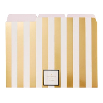 Gold Stripe File Folders