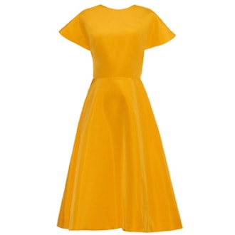 Buttercup Cotton-Faille Dress