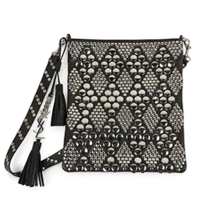 Studded Leather Shoulder Bag