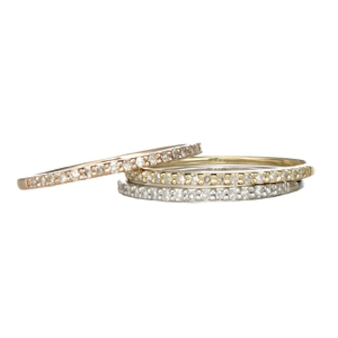 Jolie Diamond Gold Band Ring