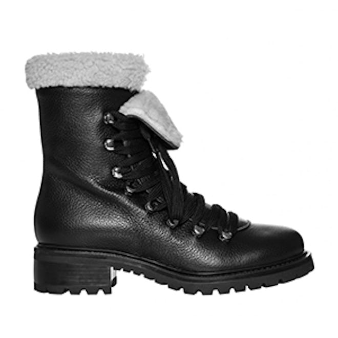Shearling Lace Up Hiker Boot