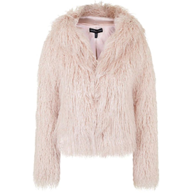 Faux Fur Hooded Coat