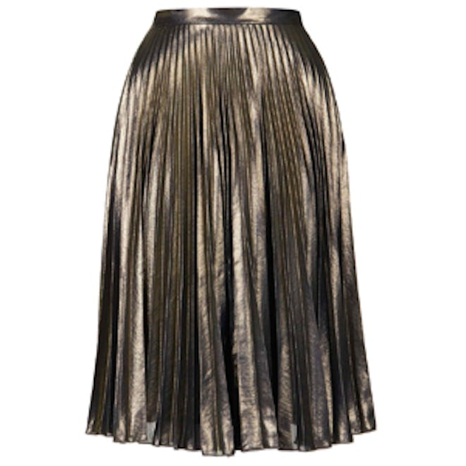 Pleated Midi Skirt