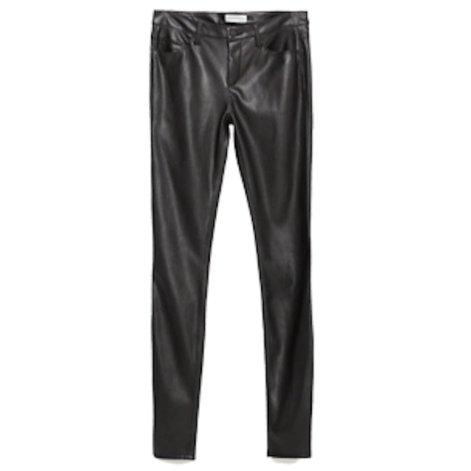 Faux Leather Skinny Jeans