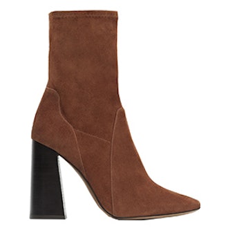 High Heel Suede Ankle Boots